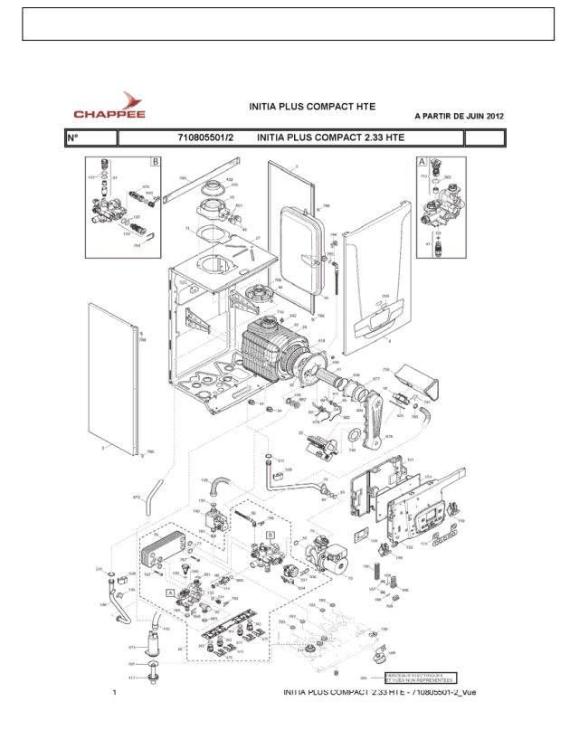 Première page : Pièces détachées Chappee INITIA PLUS COMPACT 2.33 HTE