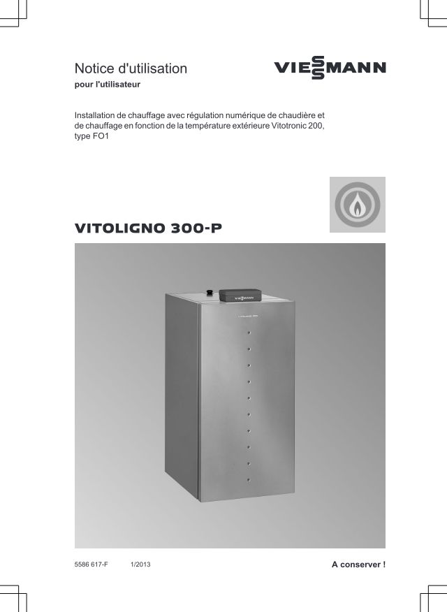 Premiere page : Notice d'utilisation Viessmann Corps Vitoligno 300-P VL3B 48kW (7424211)
