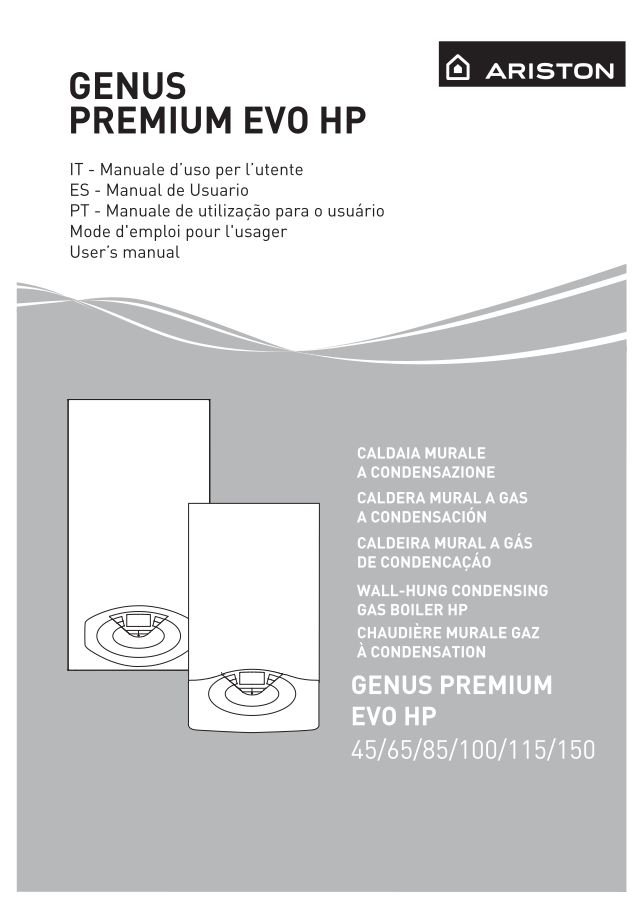 Première page : Notice d'installation Ariston GENUS PREMIUM EVO HP 85kW