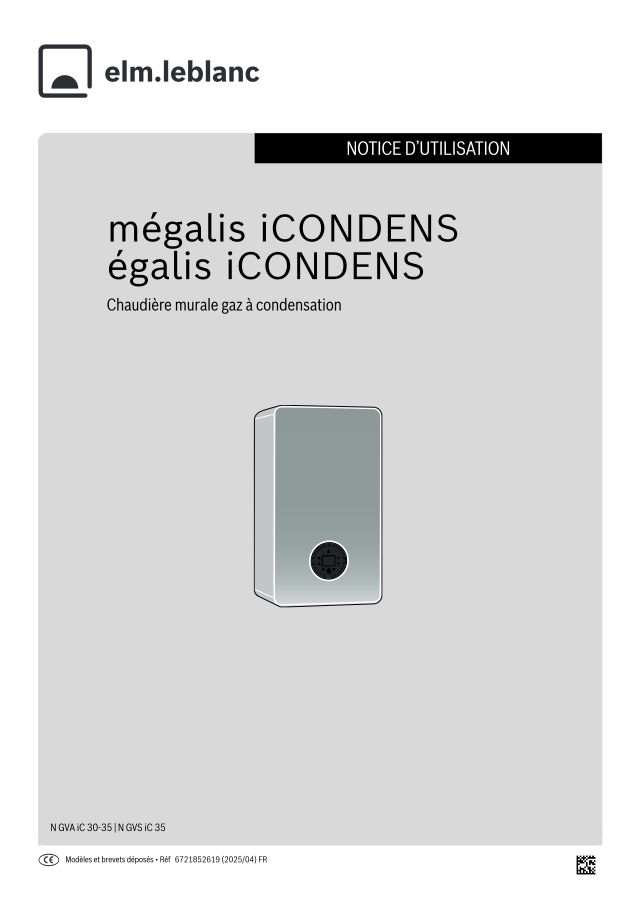 Première page : Notice d'utilisation Elm Leblanc N GVS IC 35