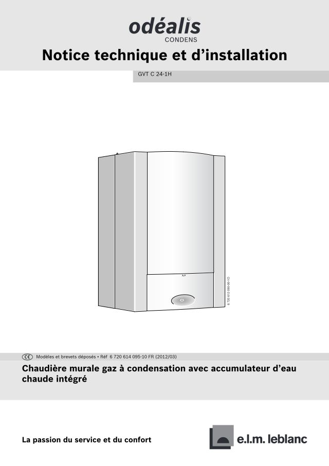 Première page : Notice d'installation Elm Leblanc GVTC24-1H BUT S0200