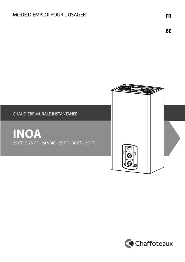Première page : Notice d'utilisation Chaffoteaux INOA 25 FF GPO FR