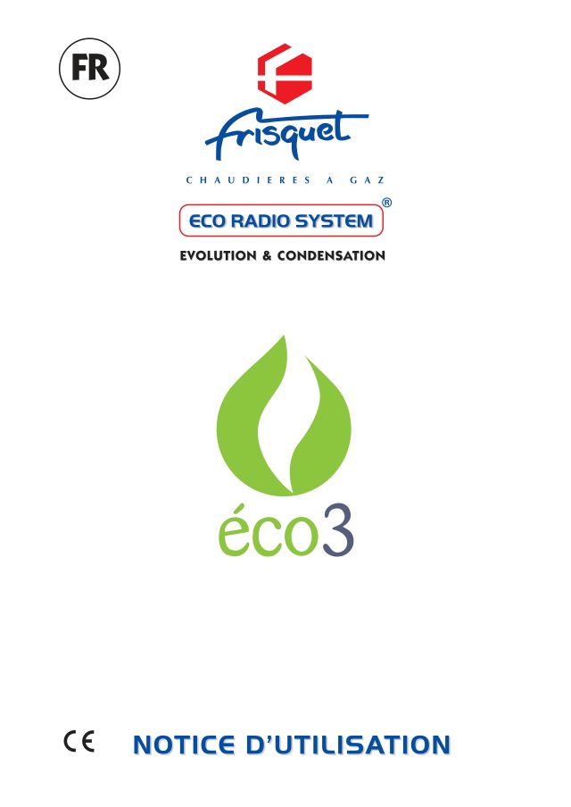 Première page : Notice d'utilisation Frisquet HYDROCONFORT CONDENSATION VISIO 20 kW 50L