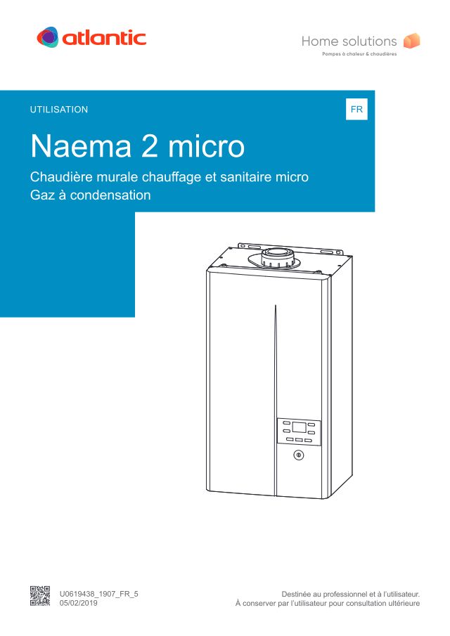 Première page : Notice d'utilisation Atlantic Naema 2 Micro 35