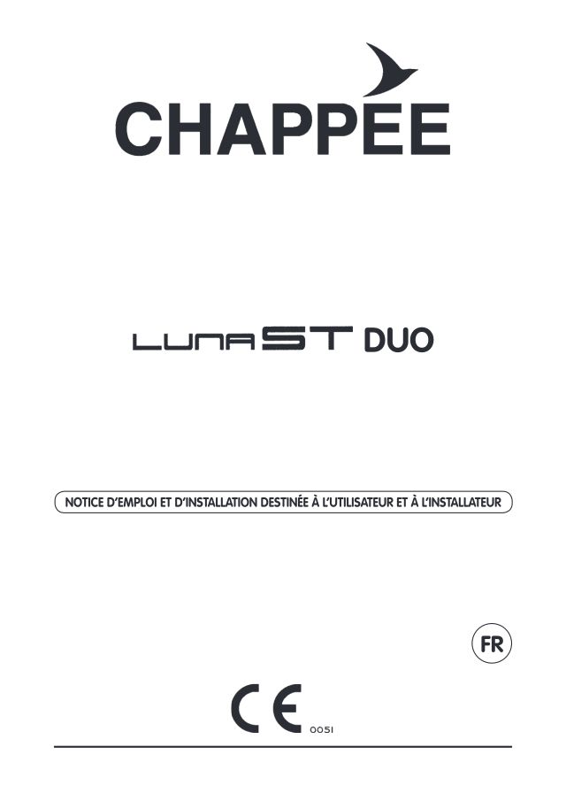 Première page : Notice d'utilisation Chappee INITIA 3 DUO 3.24 VMC