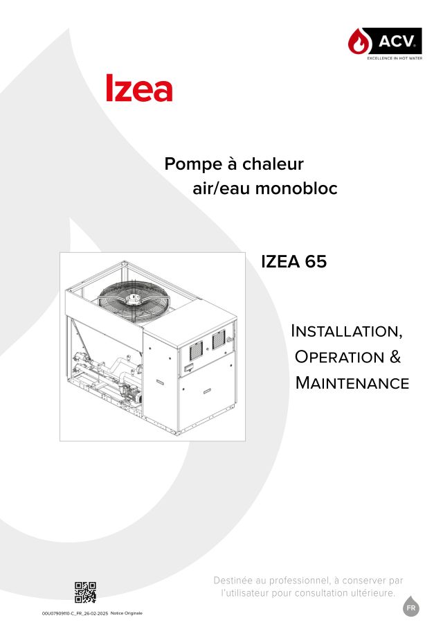 Premiere page : Notice d'installation ACV IZEA 65 (090989)