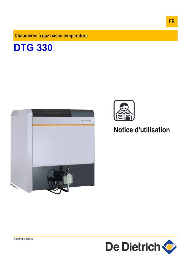 Première page : Notice d'utilisation De Dietrich DTG 330-16 ECONOX