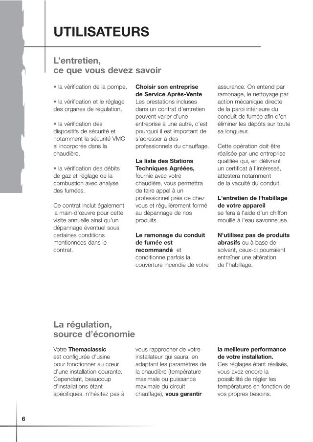 Première page : Notice de maintenance Saunier Duval THEMACLASSIC C 24 EV