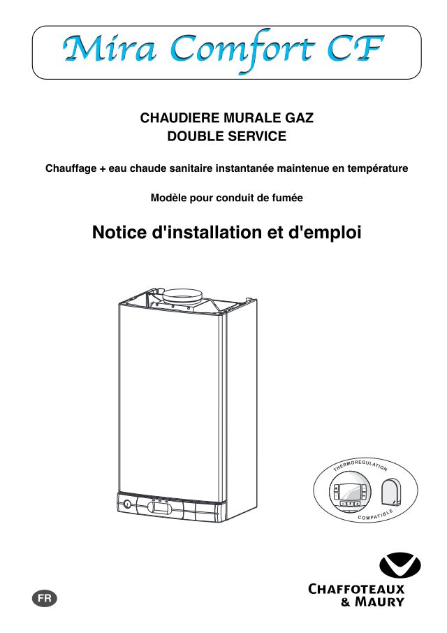 Premiere page : Notice d'installation Chaffoteaux MIRA COMFORT 24 CF GPL (FR/ES/PT) (3650098)