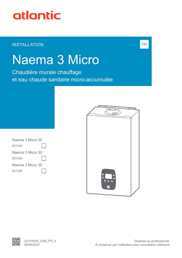 Premiere page : Notice d'installation Atlantic NAEMA 3 MICRO 30 (021343)