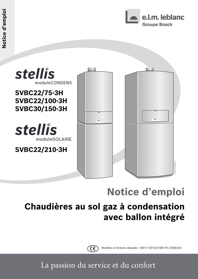 Première page : Notice d'utilisation Elm Leblanc SVBC30/150-4MN