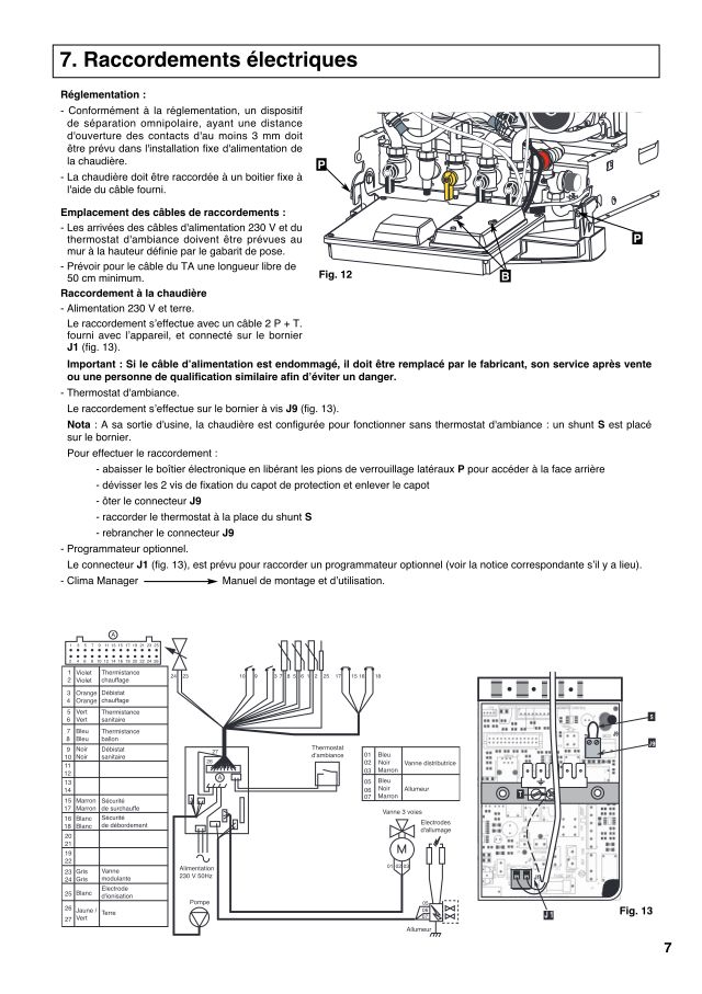 Première page : Schéma électrique Chaffoteaux ALUDRA DELTA 28 CF N FR