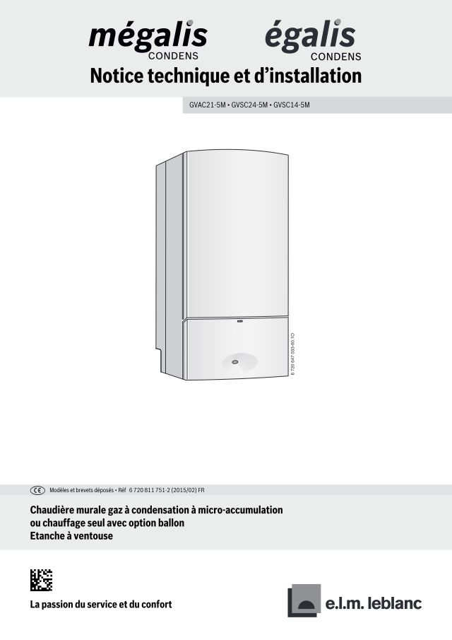 Premiere page : Notice d'installation Elm Leblanc GVS C 24-5MN (7716704657)