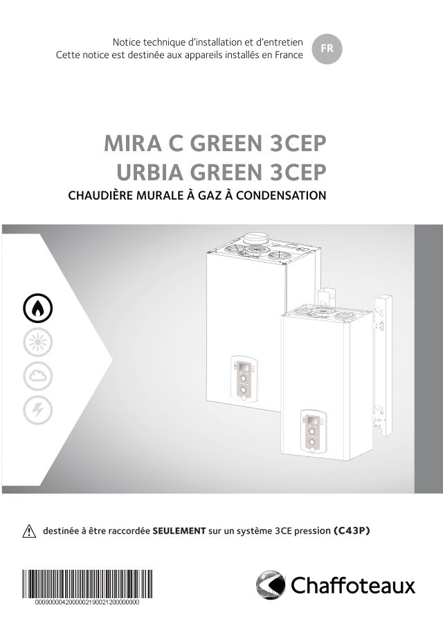 Premiere page : Notice d'installation Chaffoteaux URBIA GREEN EVO 25 3CEP MOD (3310351)