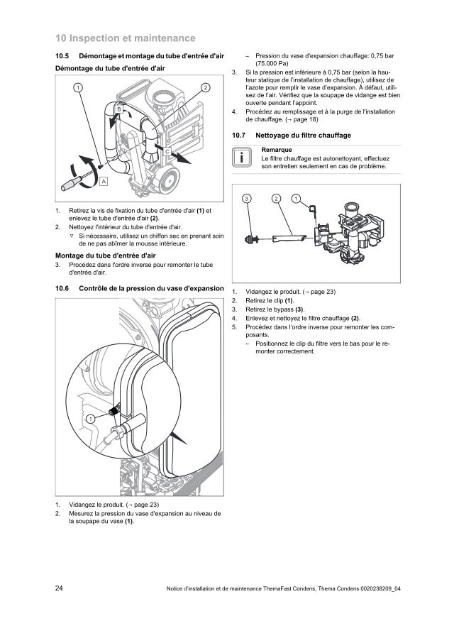 Première page : Notice de maintenance Saunier Duval ThemaFast Condens 35-A