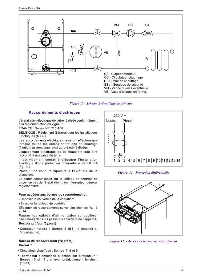 Première page : Schéma électrique Atlantic PLUTON UNIT 4132