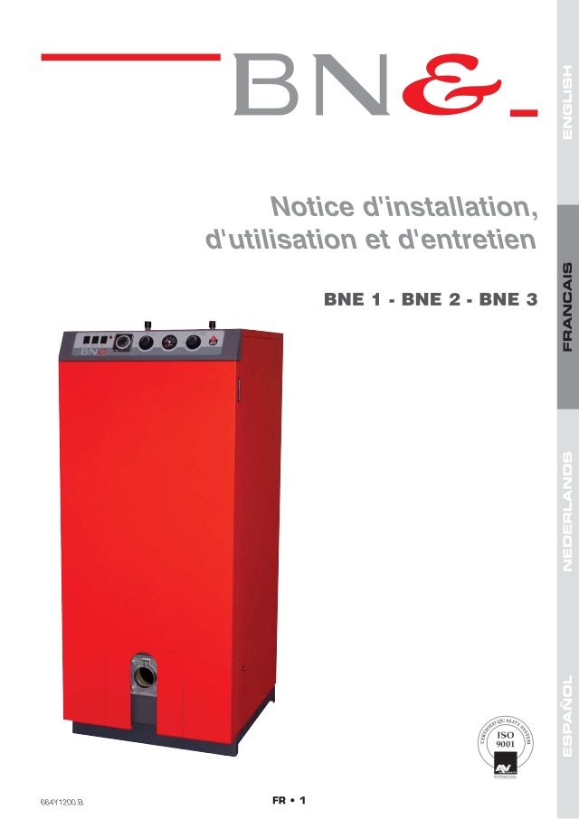 Première page : Notice d'installation ACV BNE 3