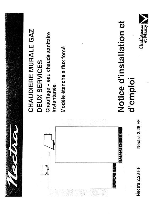 Premiere page : Notice d'utilisation Chaffoteaux NECTRA 2.23 FF (223737)
