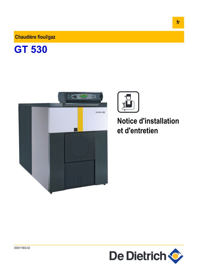 Premiere page : Notice d'installation De Dietrich GT 530-18