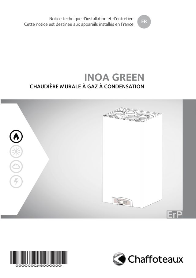 Première page : Notice d'installation Chaffoteaux INOA GREEN 24 EU