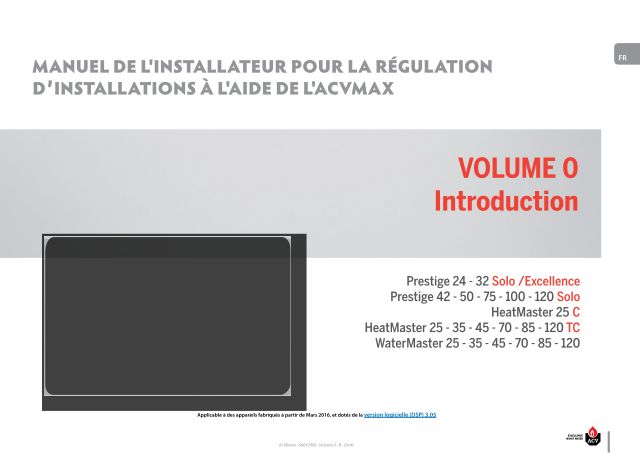 Premiere page : Notice d'utilisation ACV ACVMax