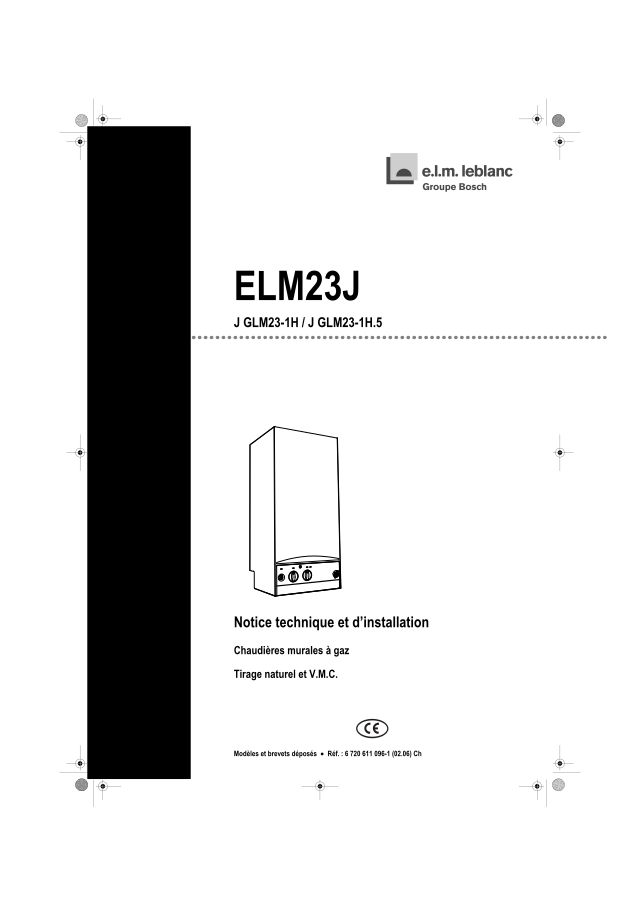 Premiere page : Notice d'installation Elm Leblanc JGLM23-1H NAT (7716705018)