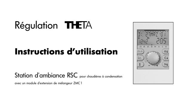 Premiere page : Notice d'utilisation ACV ZMC1