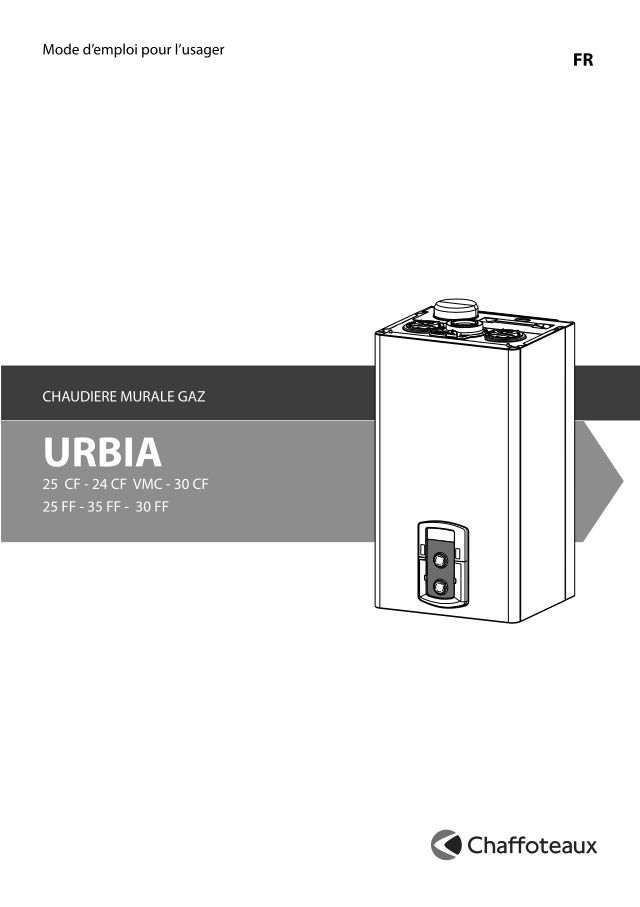 Première page : Notice d'utilisation Chaffoteaux URBIA 25 FF B/P FR