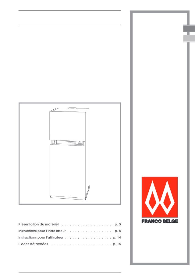 Première page : Notice d'installation Atlantic COMBIGAZ 21P