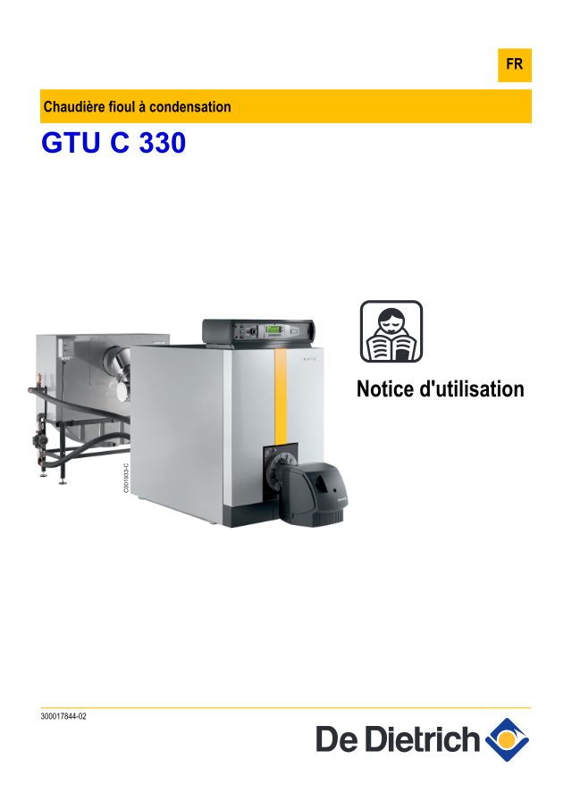 Première page : Notice d'utilisation De Dietrich GTU C339