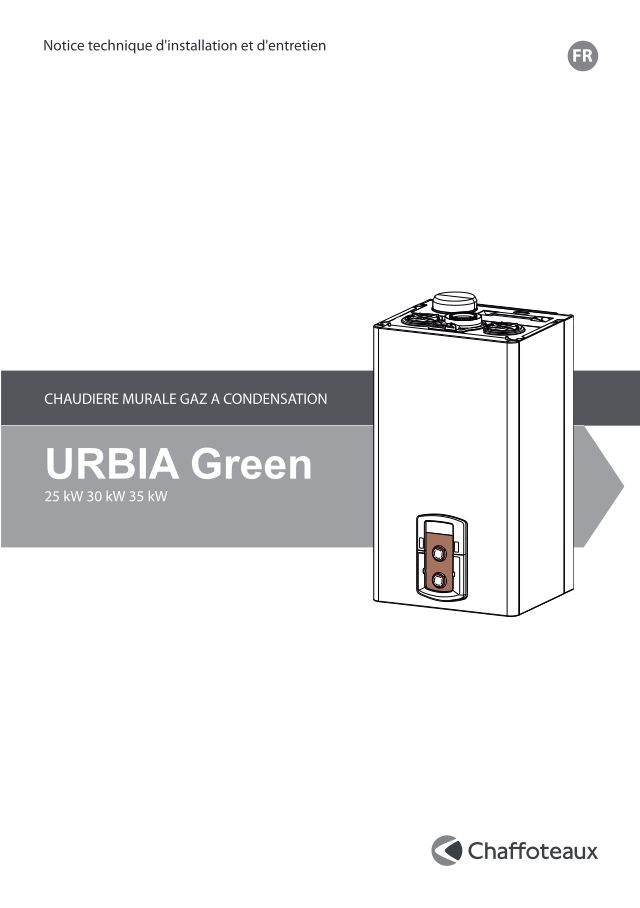 Première page : Notice d'installation Chaffoteaux URBIA GREEN 35 3CEP FR EU
