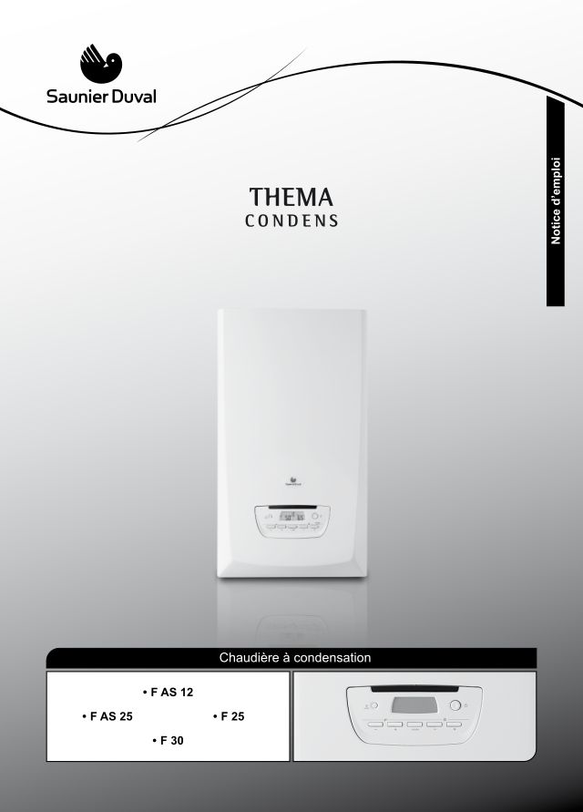 Première page : Notice d'utilisation Saunier Duval Thema Condens F AS 12 RT