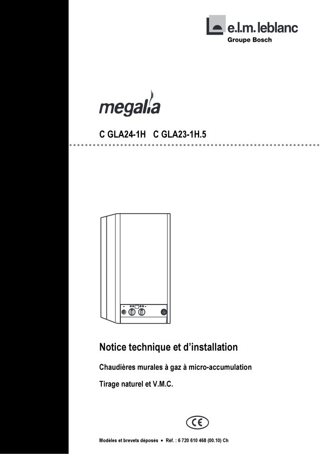 Première page : Notice d'installation Elm Leblanc CGLA24-1H BUT