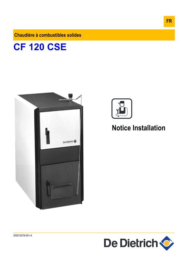 Première page : Notice d'installation De Dietrich CF 125 CSE