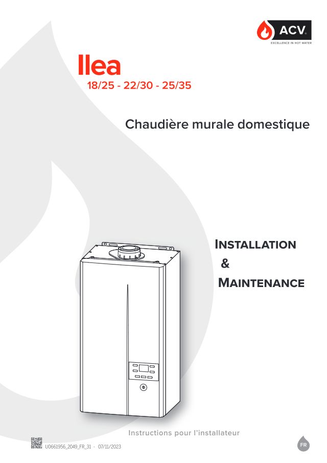 Premiere page : Notice d'installation ACV ILEA COMBI 25/35 (021405)