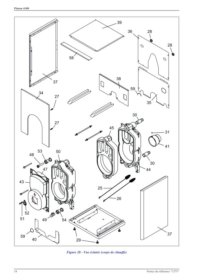 Première page : Pièces détachées Atlantic PLUTON 4132