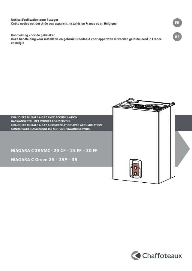 Premiere page : Notice d'utilisation Chaffoteaux NIAGARA C GREEN 25 FF P (3310123)
